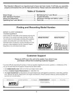 Preview for 2 page of MTD 998 Operator'S Manual