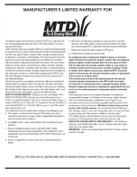 Preview for 20 page of MTD 998 Operator'S Manual