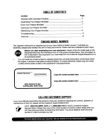 Preview for 2 page of MTD Series 462 Operator'S Manual