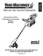 Preview for 36 page of MTD YARD MACHINES 599 Operator'S Manual