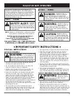 Preview for 3 page of MTD Yard Machines Y28 Operator'S Manual