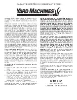 Preview for 40 page of MTD Yard Machines Y28 Operator'S Manual