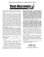 Preview for 64 page of MTD Yard Machines Y28 Operator'S Manual