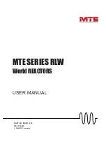 Preview for 1 page of MTE RLW Series User Manual