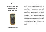 MTP 7205 Instruction Manual preview