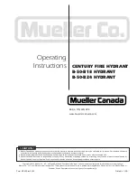 Mueller B-50-B18 Operating Instructions Manual preview