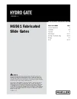 Mueller HYDRO GATE HG561 Operating Instructions Manual preview