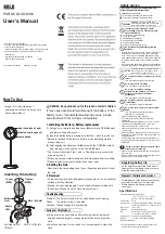 Preview for 2 page of Muji PARK CLOCK-MINI User Manual