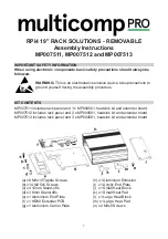 multicomp pro MP007511 Assembly Instructions preview