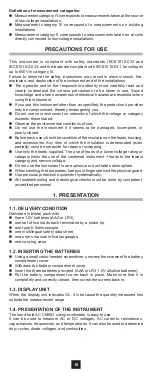 Preview for 10 page of Multimetrix CM603 Manual