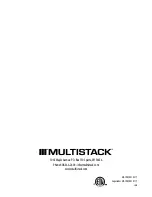 Preview for 40 page of Multistack MS010XC Installation Operation & Maintenance