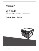 Preview for 1 page of Muratec MFX-1820 Quick Start Manual