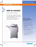 Preview for 1 page of Muratec MFX-4550 Specifications