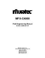 Preview for 1 page of Muratec MFX-C4000 Field Engineering Manual