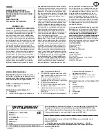 Preview for 21 page of Murray 226112x52A Instruction Book