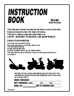 Preview for 1 page of Murray 425016x48A Instruction Book