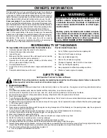 Preview for 3 page of Murray 461000x8A Operating And Maintenance Instructions Manual