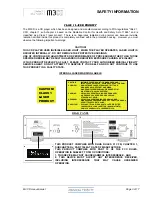 Preview for 3 page of Musical Fidelity M3CD Instructions For Use Manual