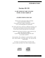 Musical Fidelity Nuvista 3D CD Instructions For Use Manual preview