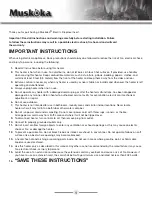 Preview for 2 page of Muskoka MFB28-2 Use & Care Manual