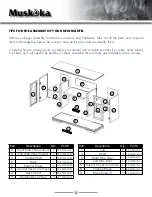 Preview for 2 page of Muskoka Standish MTVS2500SCH Instructions Manual