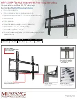 Mustang MPF-L65UA Quick Start Manual preview