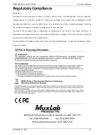 Preview for 20 page of MuxLab 500444 Operation Manual