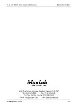 Preview for 10 page of MuxLab PRODIGITAL 500705 Installation Manual