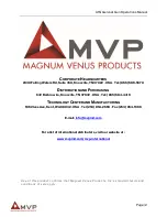 Preview for 2 page of MVP ATG Series Manual