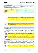 Preview for 70 page of MW Fly B22 AeroPower Operation Manual