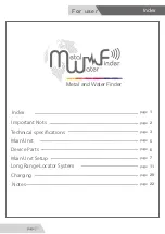 Preview for 2 page of MWf VIGOR User Manual