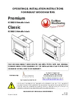 My Fireplace Australia Classic EC00021 Operating & Installation Instructions Manual preview