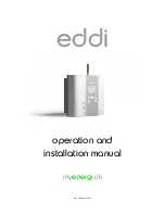 Myenergi eddi Operation And Installation Manual preview