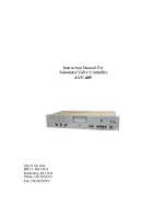 MYERS AVC-485 Instruction Manual preview