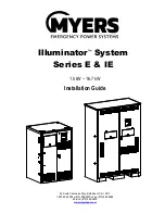 MYERS Illuminator E 1.5kW Installation Manual preview