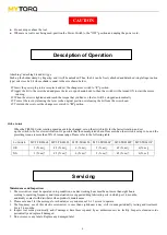 Preview for 7 page of MYTORQ MY9-TR0206L Operation And Maintenance Manual