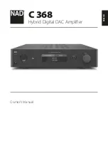 NAD C 368 User Manual preview