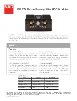 NAD PP 375 Datasheet preview