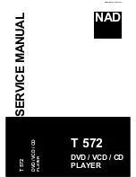 NAD T 572 Service Manual preview