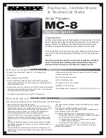 Nady Audio M-Cab MC-8 Features, Instructions & Technical Data preview