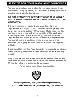 Preview for 18 page of Nady Systems LINK-16 Owner'S Manual