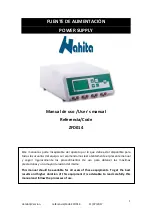 Preview for 1 page of Nahita ZFD014 User Manual