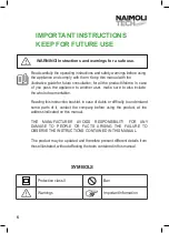 Preview for 6 page of NAIMOLI TECH Thin padding User Manual