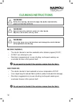 Preview for 12 page of NAIMOLI TECH Thin padding User Manual