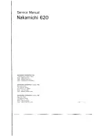 Preview for 27 page of Nakamichi 620 Service Manual