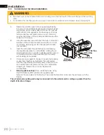 Preview for 20 page of Napoleon Arlington GDS20NSB Installation And Operation Manual