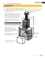 Preview for 21 page of Napoleon Arlington GDS20NSB Installation And Operation Manual