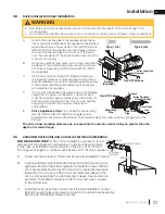 Preview for 21 page of Napoleon Bayfield GDS25N-1 Installation And Operation Manual