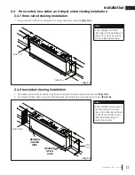 Preview for 13 page of Napoleon Luminex Series Installation And Operation Manual