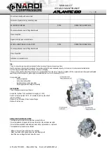 Preview for 9 page of NARDI COMPRESSORI ATLANTIC 100 Use And Maintenance Manual